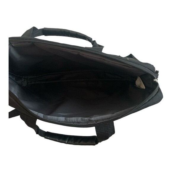 INCASE Black Canvas Laptop Briefcase Messenger Bag 14" Adjustable Strap Unisex - Picture 5 of 6